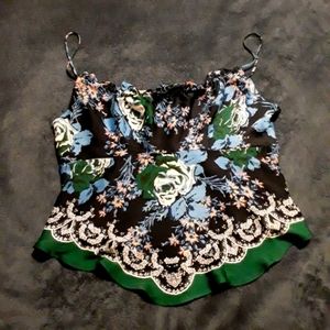 NWOT Free People Cropped Flowy Tank